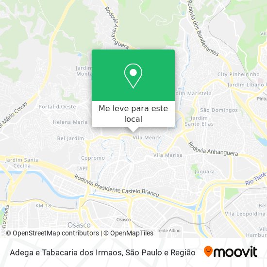 Adega e Tabacaria dos Irmaos mapa