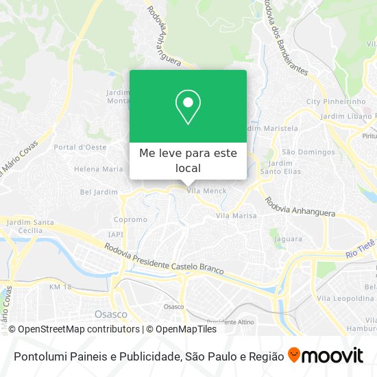 Pontolumi Paineis e Publicidade mapa