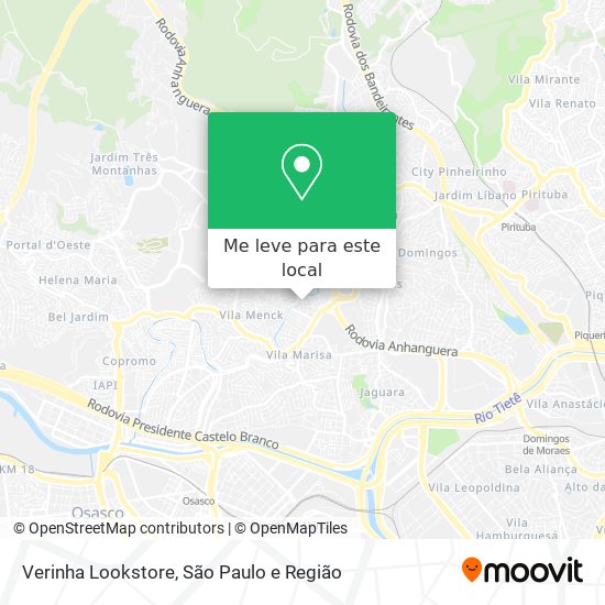 Verinha Lookstore mapa