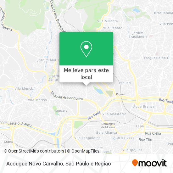 Acougue Novo Carvalho mapa