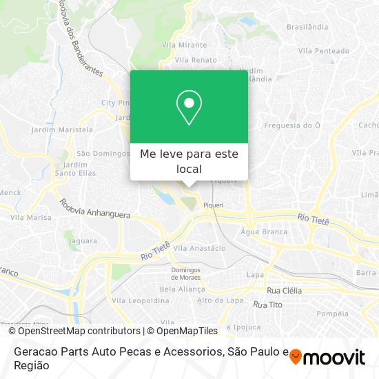 Geracao Parts Auto Pecas e Acessorios mapa