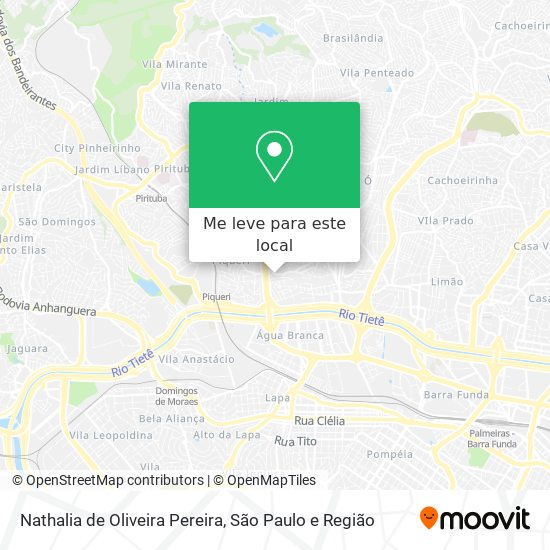 Nathalia de Oliveira Pereira mapa