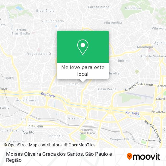 Moises Oliveira Graca dos Santos mapa