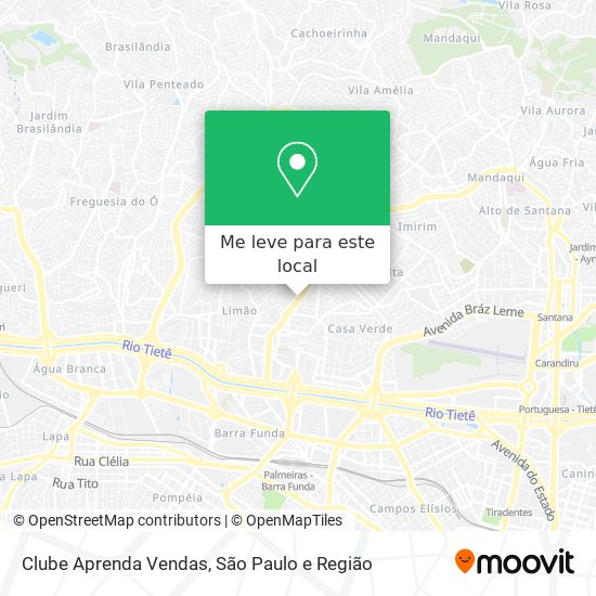 Clube Aprenda Vendas mapa