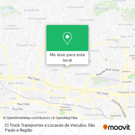 Cl Truck Transportes e Locacao de Veiculos mapa