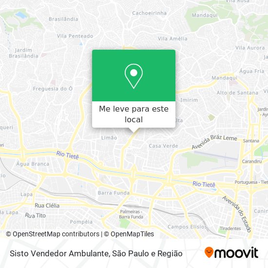 Sisto Vendedor Ambulante mapa