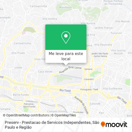 Preserv - Prestacao de Servicos Independentes mapa