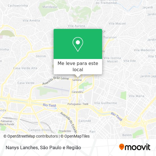 Nanys Lanches mapa