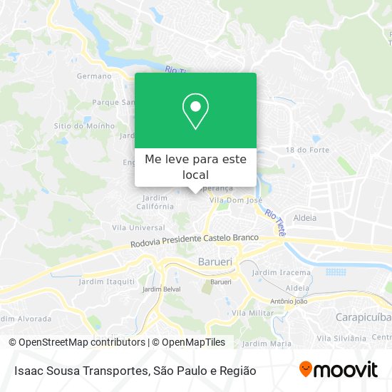 Isaac Sousa Transportes mapa