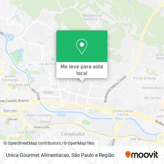 Unica Gourmet Alimentacao mapa