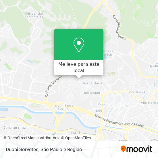 Dubai Sorvetes mapa