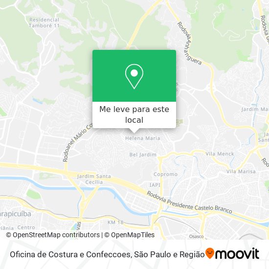 Oficina de Costura e Confeccoes mapa