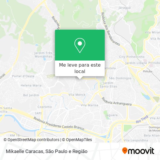 Mikaelle Caracas mapa