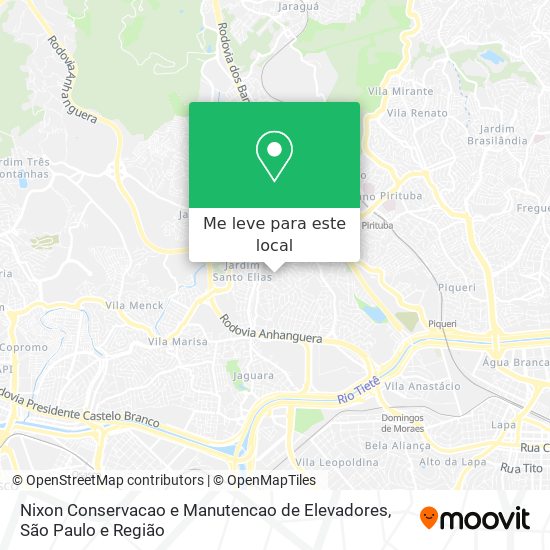 Nixon Conservacao e Manutencao de Elevadores mapa