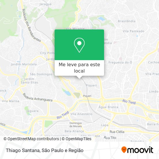 Thiago Santana mapa