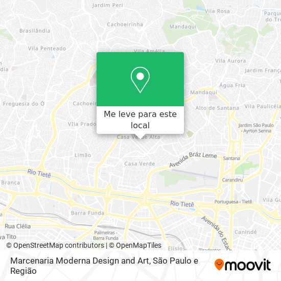Marcenaria Moderna Design and Art mapa