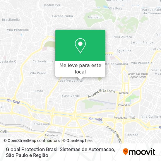 Global Protection Brasil Sistemas de Automacao mapa