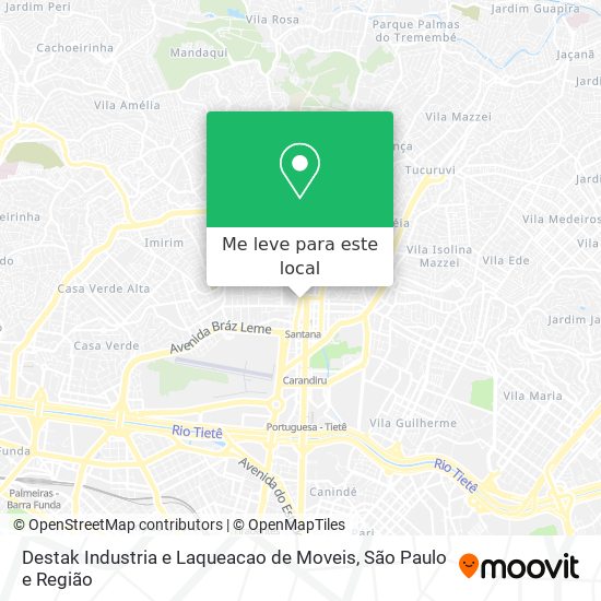 Destak Industria e Laqueacao de Moveis mapa