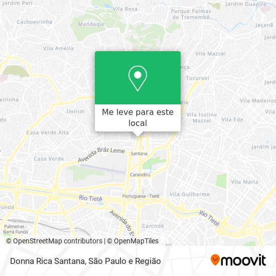 Donna Rica Santana mapa