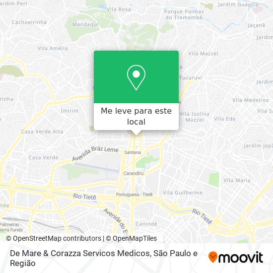 De Mare & Corazza Servicos Medicos mapa