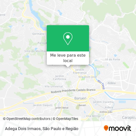 Adega Dois Irmaos mapa