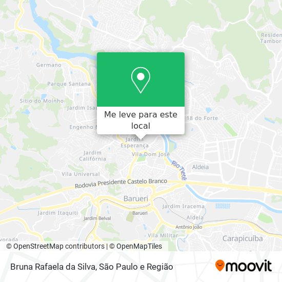 Bruna Rafaela da Silva mapa