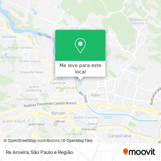 Re Aroeira mapa