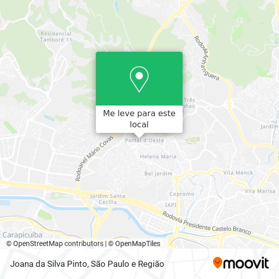 Joana da Silva Pinto mapa