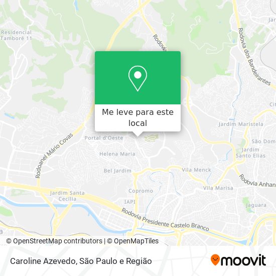 Caroline Azevedo mapa
