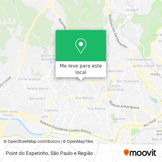 Point do Espetinho mapa