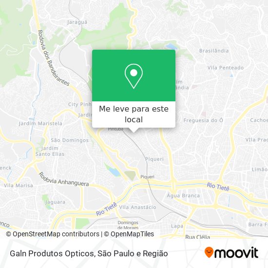 Galn Produtos Opticos mapa