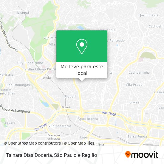 Tainara Dias Doceria mapa