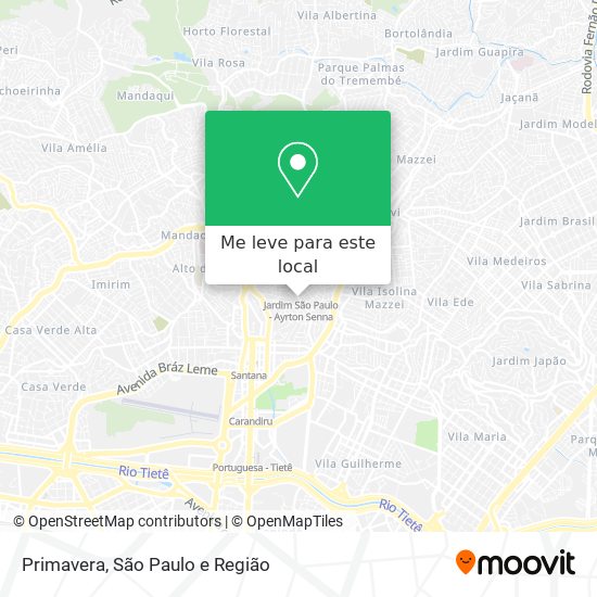 Primavera mapa