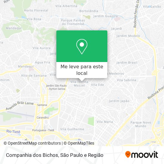 Companhia dos Bichos mapa