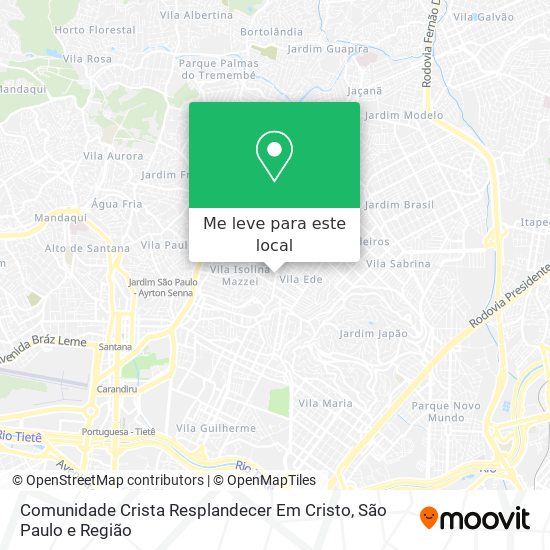 Comunidade Crista Resplandecer Em Cristo mapa