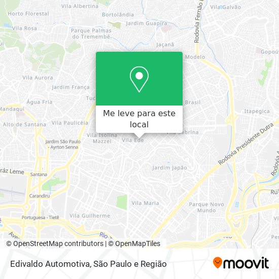 Edivaldo Automotiva mapa