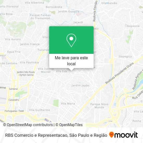 RBS Comercio e Representacao mapa