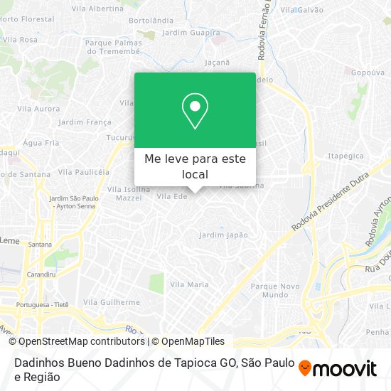 Dadinhos Bueno Dadinhos de Tapioca GO mapa