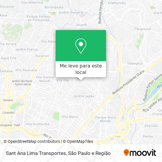 Sant Ana Lima Transportes mapa