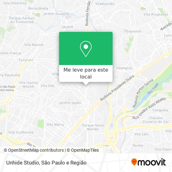 Unhide Studio mapa
