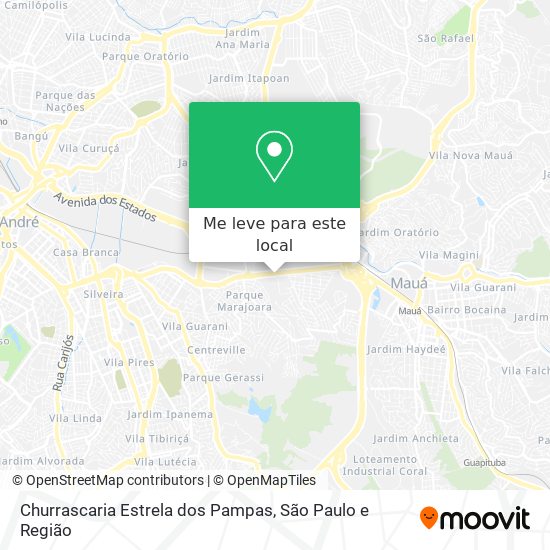 Churrascaria Estrela dos Pampas mapa
