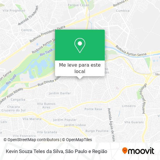 Kevin Souza Teles da Silva mapa