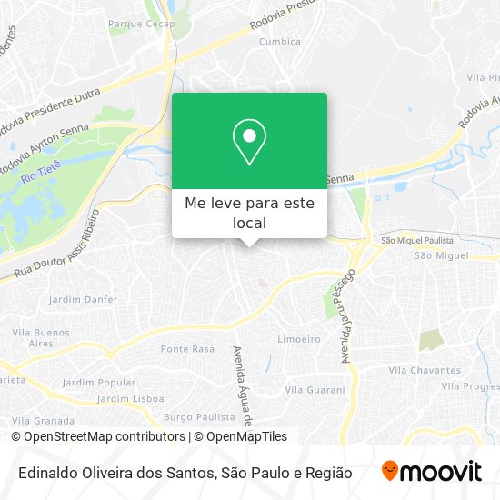 Edinaldo Oliveira dos Santos mapa