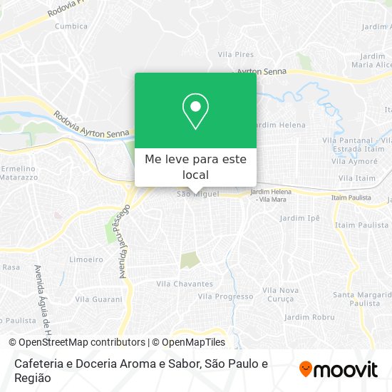 Cafeteria e Doceria Aroma e Sabor mapa