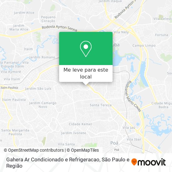 Gahera Ar Condicionado e Refrigeracao mapa