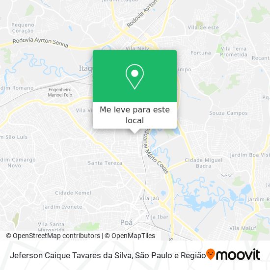 Jeferson Caique Tavares da Silva mapa