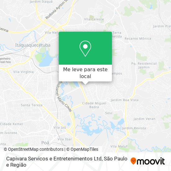 Capivara Servicos e Entretenimentos Ltd mapa