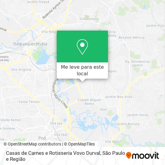Casas de Carnes e Rotisseria Vovo Durval mapa
