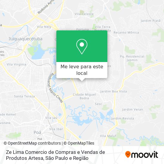 Ze Lima Comercio de Compras e Vendas de Produtos Artesa mapa