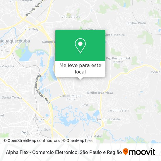 Alpha Flex - Comercio Eletronico mapa